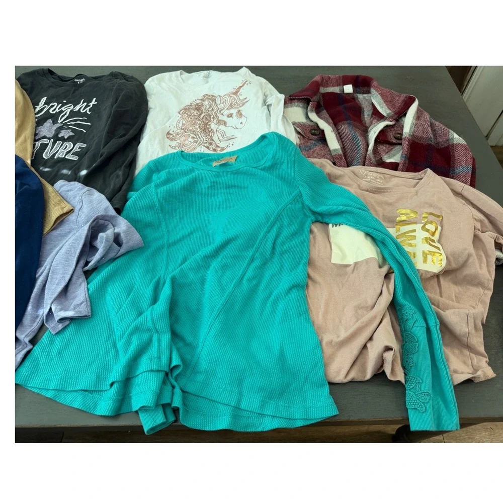 Girls Clothing Bundle Lot Dress Sweaters Leggings Tees 15pc large 10-12 10 12 - Picture 4 of 6